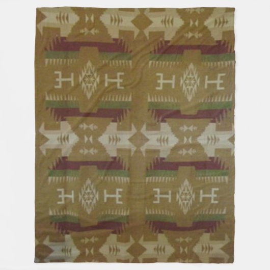 NATIVE AMERIKANISCHE (simulierte) Fleece Blankets (Vorderseite)