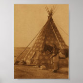 Native Amerikanische Ureinwohner Blackfoot TeePee Poster (Vorne)