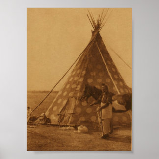 Native Amerikanische Ureinwohner Blackfoot TeePee  Poster