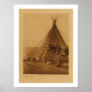 Native Amerikanische Ureinwohner Blackfoot TeePee  Poster