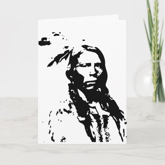 NATIVE AMERIKANISCHE UREINWOHNER BLANK CARD KARTE (Vorderseite)