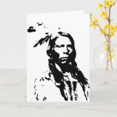 NATIVE AMERIKANISCHE UREINWOHNER BLANK CARD KARTE (Gelbe Blume)