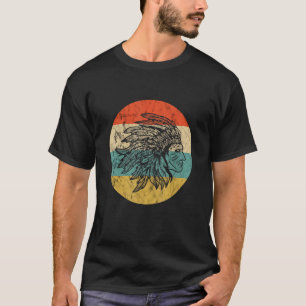 Native Amerikanische Ureinwohner Chief Retro Vinta T-Shirt