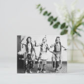 Native Amerikanische Ureinwohner darstellend einen Postkarte (Stehend Vorderseite)