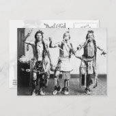 Native Amerikanische Ureinwohner darstellend einen Postkarte (Vorne/Hinten)