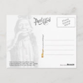 Native Amerikanische Ureinwohner darstellend einen Postkarte (Rückseite)