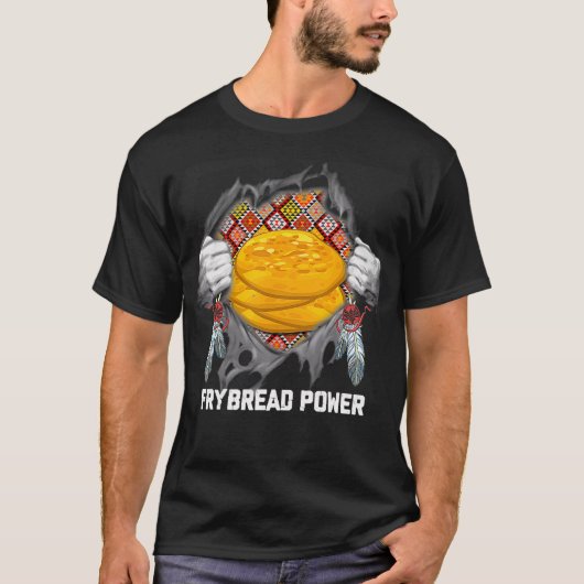 Native Amerikanische Ureinwohner Food Frybrei Powe T-Shirt (Vorderseite)