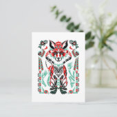 Native Amerikanische Ureinwohner Fox Postkarte (Stehend Vorderseite)