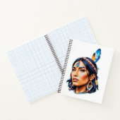 Native Amerikanische Ureinwohner Lady Notizblock (Innenseite)
