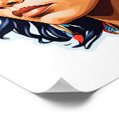 Native Amerikanische Ureinwohner Lady Poster (Ecke)