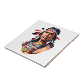 Native Amerikanische Ureinwohner Man Fliese (Seite)