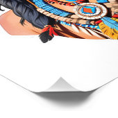Native Amerikanische Ureinwohner Man Fotodruck (Ecke)