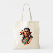 Native Amerikanische Ureinwohner Man Tragetasche (Rückseite)