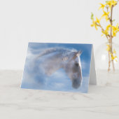 Native Amerikanische Ureinwohner Pony Happy Birthd Karte (Gelbe Blume)