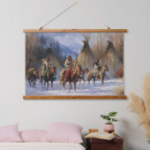 Native Amerikanische Ureinwohner Southwest Art Wal Wandteppich Mit Holzrahmen (Schlafzimmer)