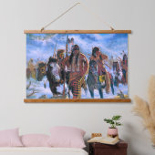 Native Amerikanische Ureinwohner Southwest Art Wal Wandteppich Mit Holzrahmen (Schlafzimmer)