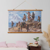 Native Amerikanische Ureinwohner Southwest Art Wal Wandteppich Mit Holzrahmen (Schlafzimmer)