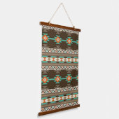 Native Amerikanische Ureinwohner Southwest Art Wal Wandteppich Mit Holzrahmen (Gewinkelt)