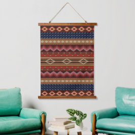 Native Amerikanische Ureinwohner Southwest Art Wal Wandteppich Mit Holzrahmen