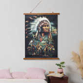 Native Amerikanische Ureinwohner Southwest Art Wal Wandteppich Mit Holzrahmen (Schlafzimmer)
