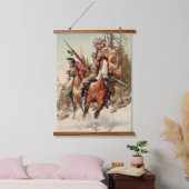 Native Amerikanische Ureinwohner Southwest Art Wal Wandteppich Mit Holzrahmen (Schlafzimmer)