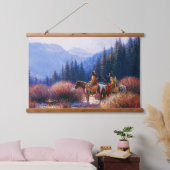Native Amerikanische Ureinwohner Southwest Art Wal Wandteppich Mit Holzrahmen (Schlafzimmer)