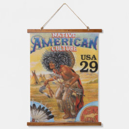 Native Amerikanische Ureinwohner Southwest Art Wandteppich Mit Holzrahmen