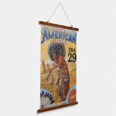 Native Amerikanische Ureinwohner Southwest Art Wandteppich Mit Holzrahmen (Gewinkelt)