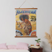 Native Amerikanische Ureinwohner Southwest Art Wandteppich Mit Holzrahmen (Schlafzimmer)