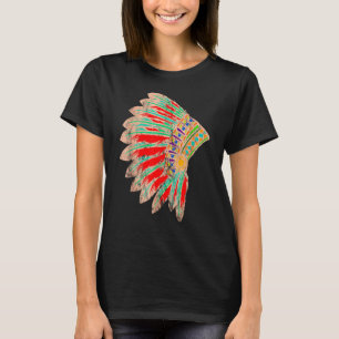 Native Amerikanische Ureinwohner Stäbes Feather He T-Shirt