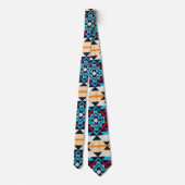 Native Amerikanische Ureinwohner Südwest Pattern Krawatte (Rückseite)