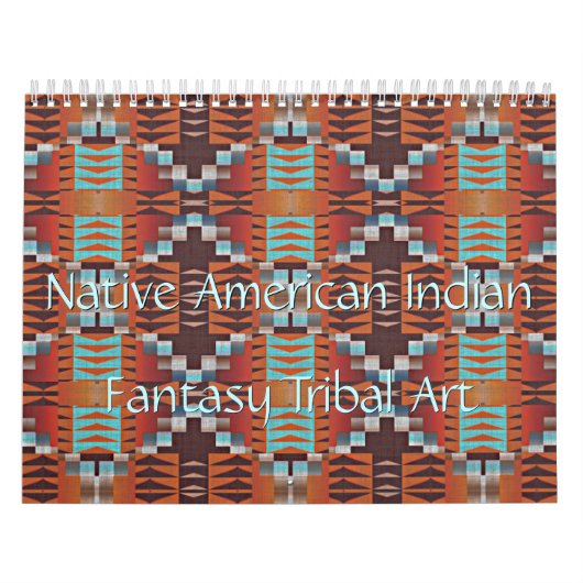 Native Amerikanische Ureinwohner Tribal Art Kalender (Titelbild)