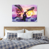 Native Amerikanische Ureinwohner Warrior Leinwanddruck (Insitu (Schlafzimmer))