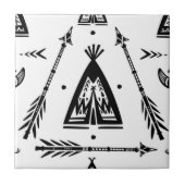 Native Amerikanische Ureinwohner Wigwam Arrows Fliese (Vorderseite)
