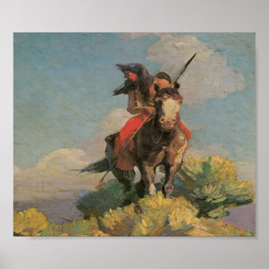 Native Amerikanische Ureinwohner Wild Crow 1896 Ar Poster (Vorne)