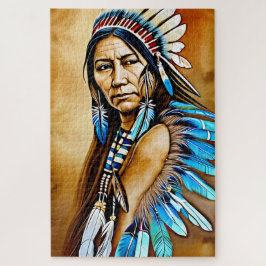 Native Amerikanische Ureinwohner Woman Shaman Puzzle