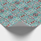 Native Amerikanischen Ureinwohners Navajo Pattern Geschenkpapier (Ecke)
