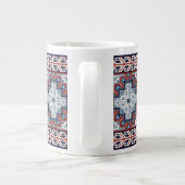 Native Amerikanischen Ureinwohners Navajo Pattern Jumbo-Tasse (Rückseite)