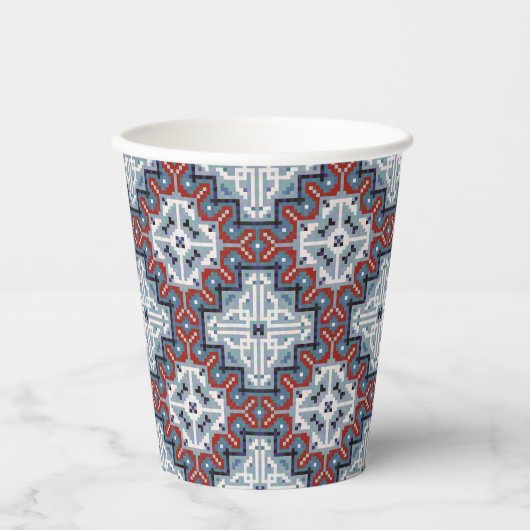 Native Amerikanischen Ureinwohners Navajo Pattern Pappbecher (Vorderseite)