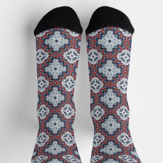 Native Amerikanischen Ureinwohners Navajo Pattern Socken (Oben)