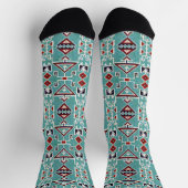 Native Amerikanischen Ureinwohners Navajo Pattern Socken (Oben)