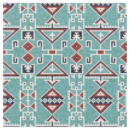 Native Amerikanischen Ureinwohners Navajo Pattern Stoff (Nahaufnahme)