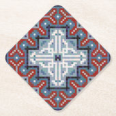 Native Amerikanischen Ureinwohners Navajo Pattern Untersetzer (Vorderseite)