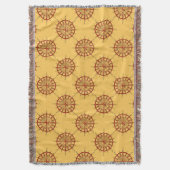 Native Art Blanket Spirituelle Tribal Throw Blanke Decke (Vorderseite Vertikal)