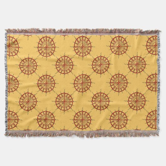 Native Art Blanket Spirituelle Tribal Throw Blanke Decke (Vorderseite)