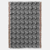 Native Art Blanket Tribal Maske Throw Blanket Gesc Decke (Vorderseite Vertikal)