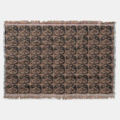Native Art Blanket Tribal Maske Throw Blanket Gesc Decke (Vorderseite)