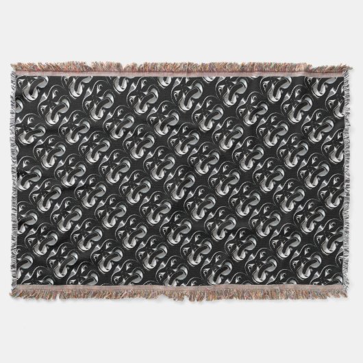 Native Art Blanket Tribal Maske Throw Blanket Gesc Decke (Vorderseite)