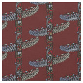 Native Art Fabric Eagle Totem Pole Stammbaum Stoff (Nahaufnahme)