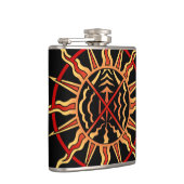 Native Art Flask Spirituelle Native Art Flasken Ge Flachmann (Rechts)